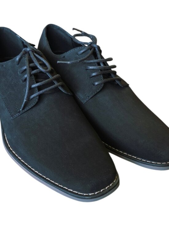Perry Ellis Portfolio Jeremiah Black Dress Shoes Men Size 9.5 NWOB